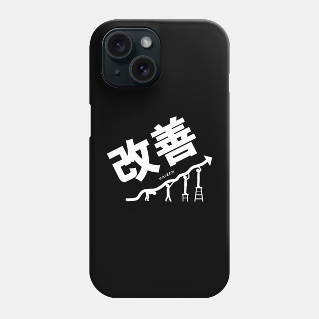 Kaizen (Continuous improvement) Japanese Word Phone Case by Issho Ni