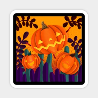 Happy Pumpkins Magnet