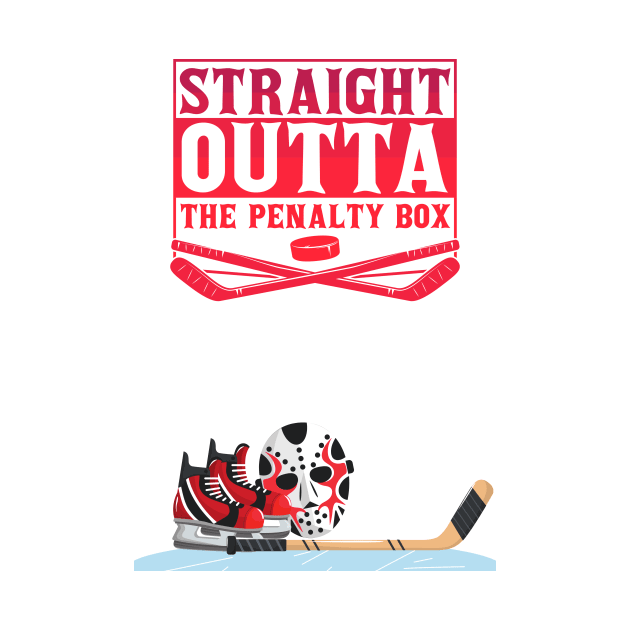 Straight outta the penalty box t-shirt by Laakiiart