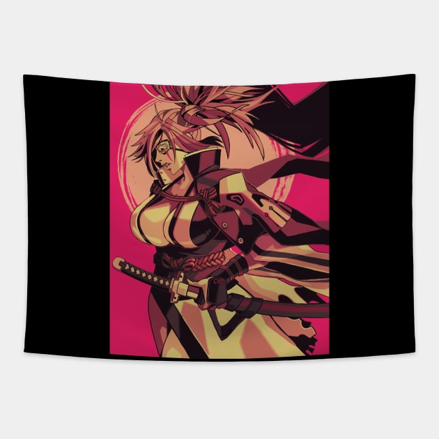 Baiken Guilty Gear Tapestry by abdul rahim