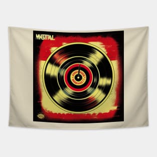 Metal Music Vinyl Album Cover Tapestry