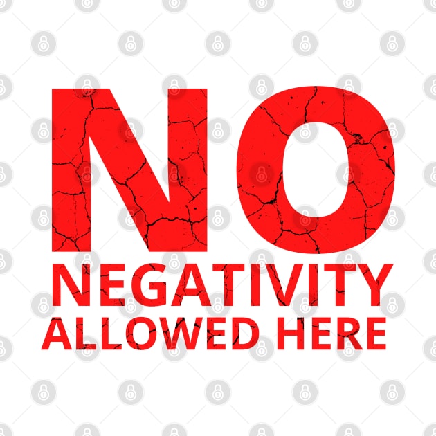 No Negativity Allowed Here distressed light by KingsLightStore