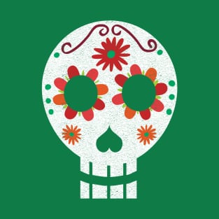 Dia de Los Muertos Verde T-Shirt