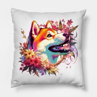 Hokkaido's Joyful Portrait, Perfect Dog Mom Mother's Day Gift Pillow