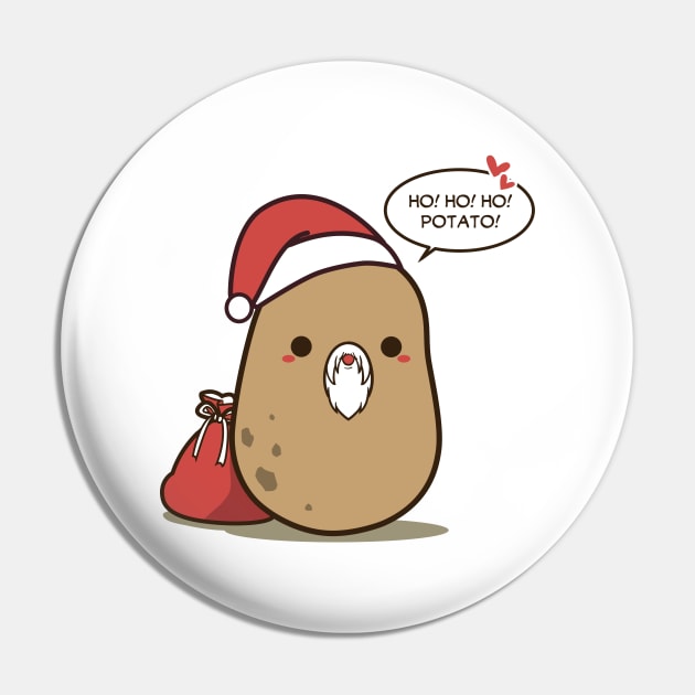 Hohoho Christmas Potato Pin by clgtart