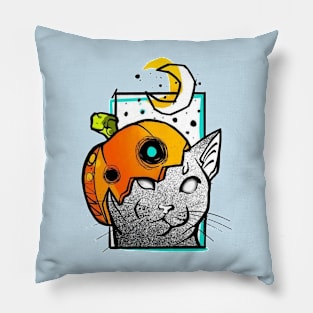 pumpkin hat Pillow