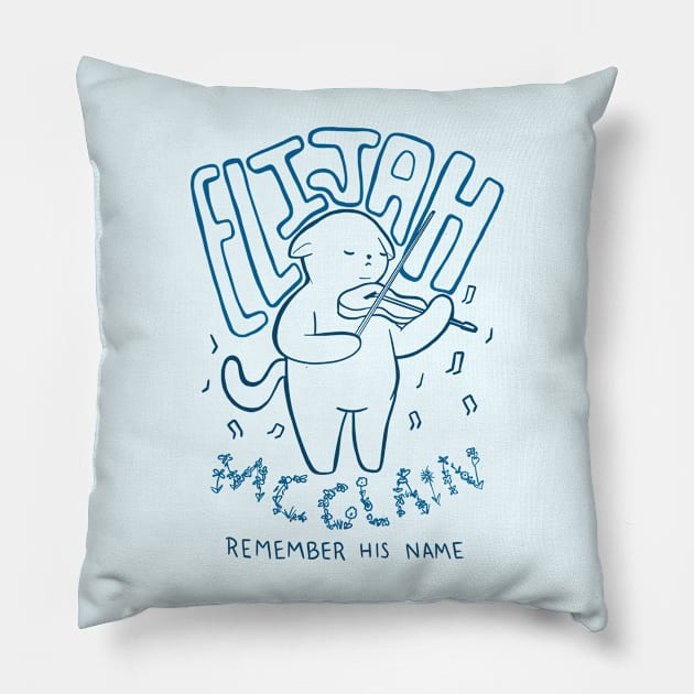 In memory of Elijah McClain Pillow by Rainbow Sauce