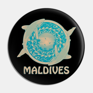 Maldives Oceanic Whitetip sharks Pin