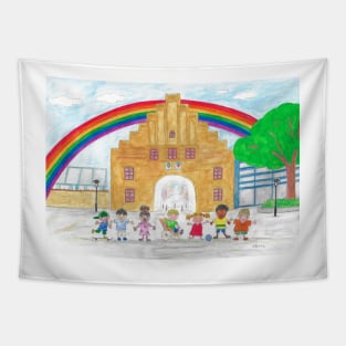 Colorful Flensburg Tapestry