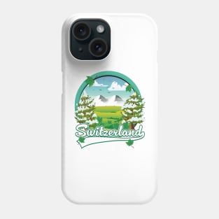 Switzerland travel logo Phone Case