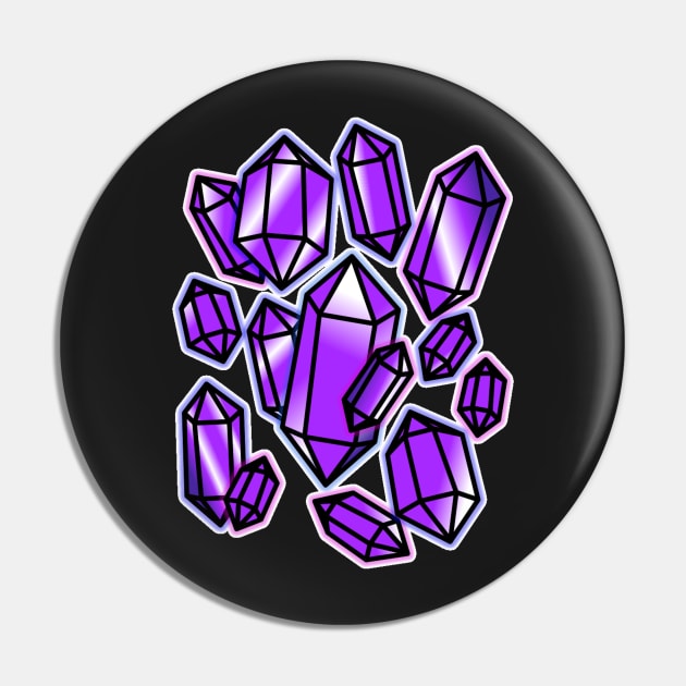 Amethyst Quartz Pin by Joselitoq