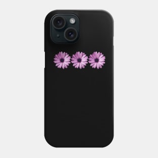 Triple Purple Flower Phone Case