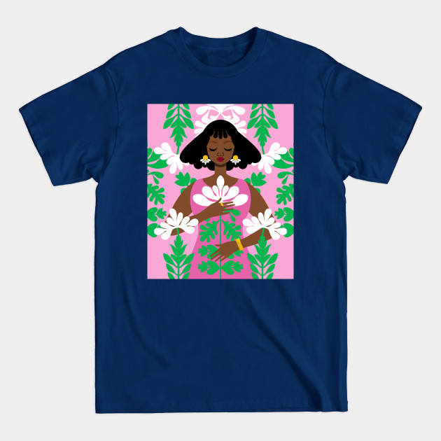 Nouveau Pink - Art Nouveau Illustration - T-Shirt