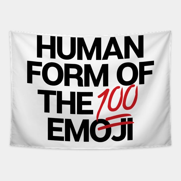 Human Form Of The 100 Emoji Tapestry by theoddstreet