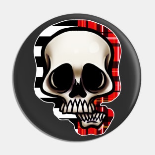 Split Pattern Skull Pin