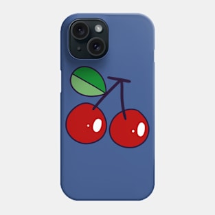 Cherries with One Leaf Phone Case