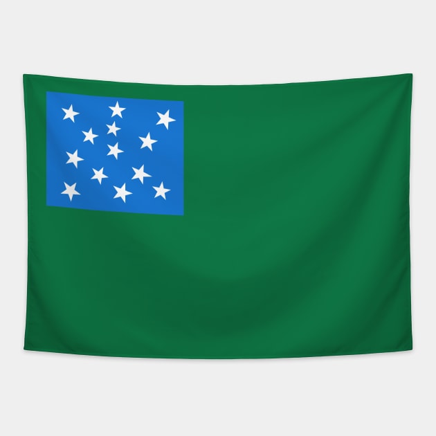 Green Mountain Boys Flag Tapestry by American Revolution Podcast