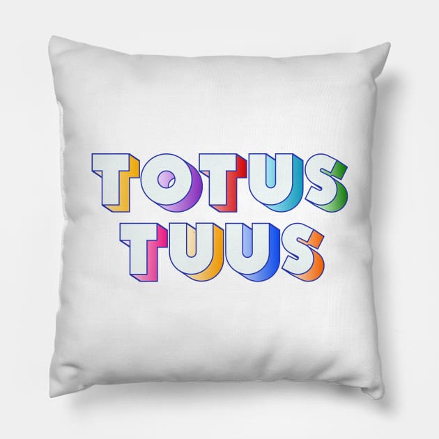 Totus Tuus Catholic Pope John Paul II Pillow by oskibunde