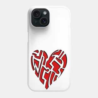 Fragmented Red Heart Phone Case