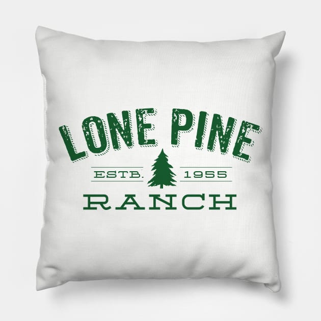 Lone Pine Ranch Pillow by MindsparkCreative