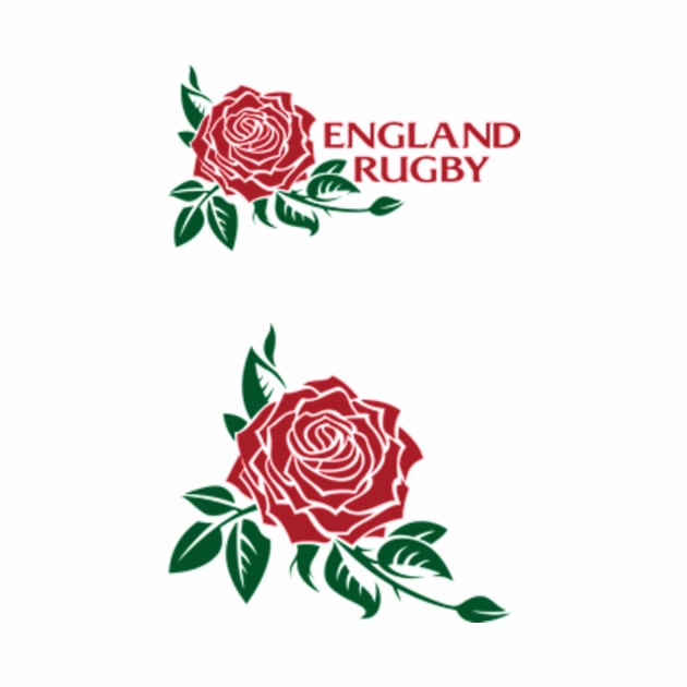 England Rugby Team English Rose Emblem by CGD