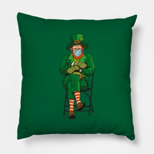 Leprechaun Bernie Sanders Mittens Meme St. Patricks Day Pillow