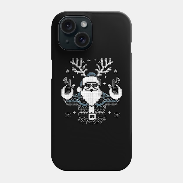 Christmas Santa and  Reindeer 34 Phone Case by fadinstitute