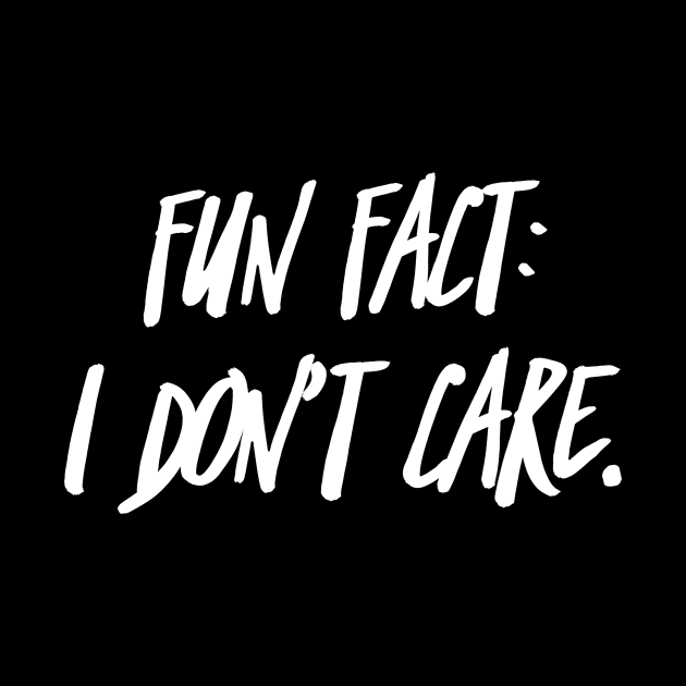 Fun Fact I Dont Care by Visual Vibes