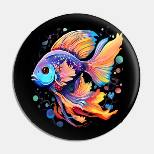 Blue Tang Rainbow Pin