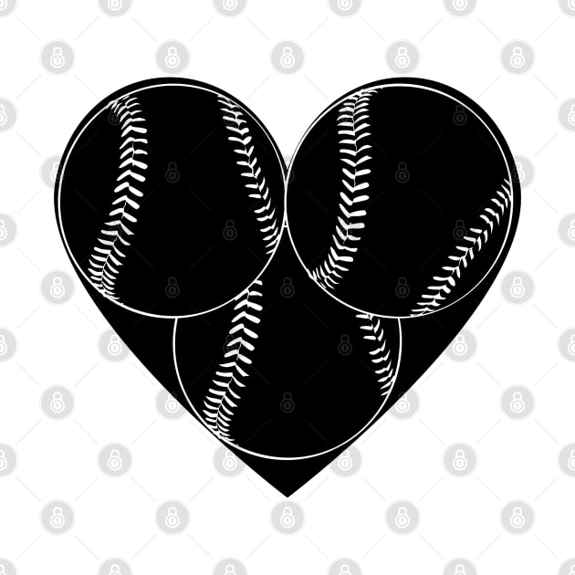 baseball heart by mdr design