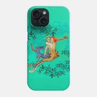 LOVE IN THE BLUE ABYSS Mermaid Fall in Love with a Triton Half Sea Dragon Phone Case