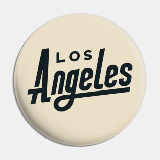 Los Angeles - Minimalist Retro Typography Art Pin