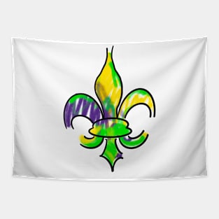 Mardi Gras Fleur De Lis Tapestry