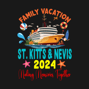 Family Vacation St. Kitts & Nevis 2024 Family Matching Group Summer T-Shirt