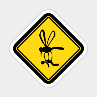 Giant Mosquito Warning Sign Magnet