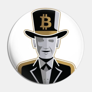 Elegance in Cryptocurrency: The Distinguished Bitcoin Gentleman Pin