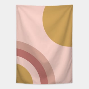 Geometry Blush Abstract Tapestry