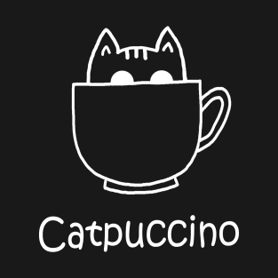 Catpuccino white T-Shirt