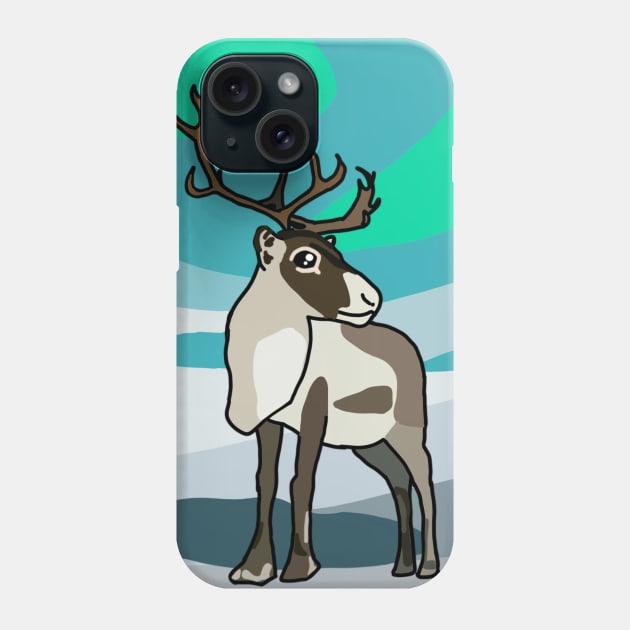 Reindeer Phone Case by Artfully Imaginative Musings