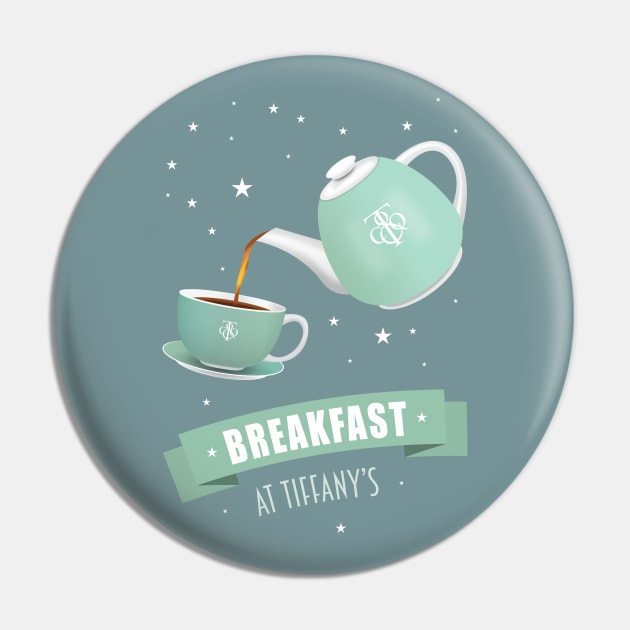 Breakfast at Tiffany’s - Alternative Movie Poster Pin by MoviePosterBoy