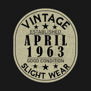 Vintage Established April 1963 - Good Condition Slight Wear T-Shirt