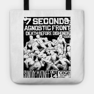 7 Seconds / Agnostic Front / Death Before Dishonor Punk Flyer Tote