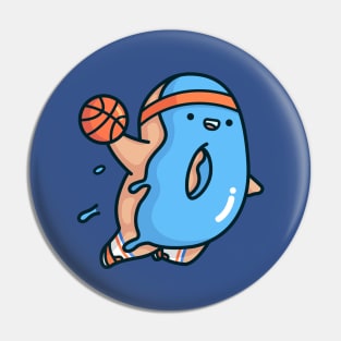 Blue Dunkin Donut Pin