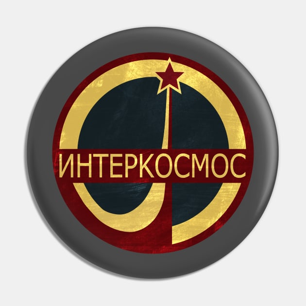 Interkosmos Russian Space Program Logo Pin by Dojaja