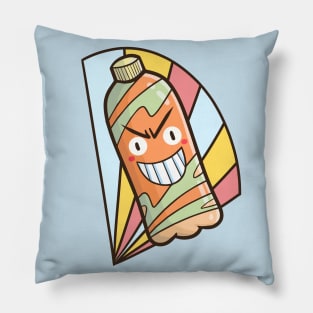 Green Orange Drink Pillow