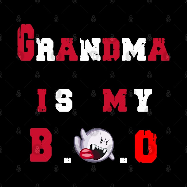 GRANDMA Is My Boo funny Halloween Tee Shirt by zoomade