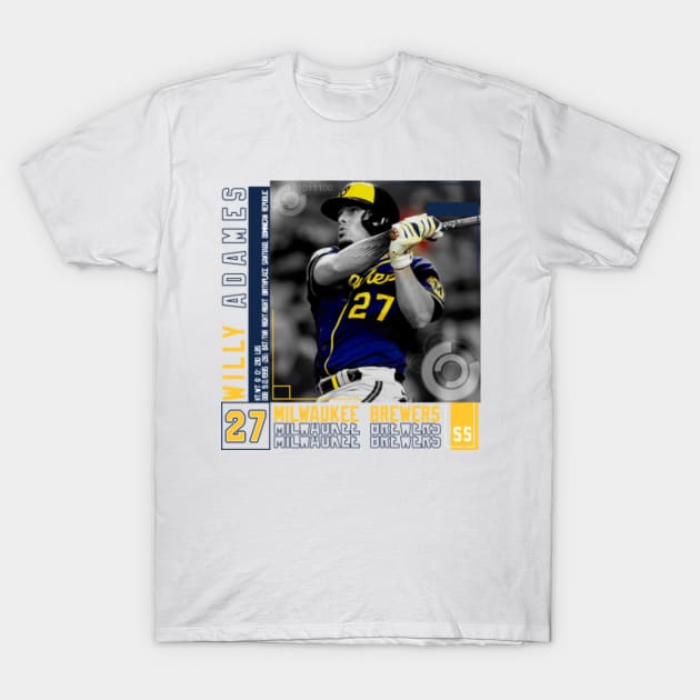 Rinkha Willy Adames Baseball Edit Tapestries Brewers T-Shirt