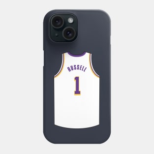 D'Angelo Russell Jersey White Qiangy Phone Case