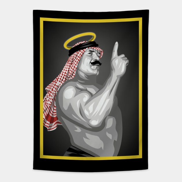 THE IRON SHEIK Tapestry by mirailecs