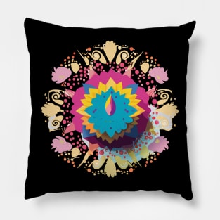 colorful Holi festival Pillow